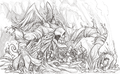 Aspad Echoedmurk was a forgotten beast. A towering humanoid composed of grime and filth. It has wings and it squirms and fidgets. Beware its deadly dust! (post)