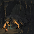 Nolthag was a forgotten beast. A gigantic three-eyed six-legged dimetrodon. It is slavering. Its pearl scales are blocky and set far apart. Beware its noxious secretions!(post)